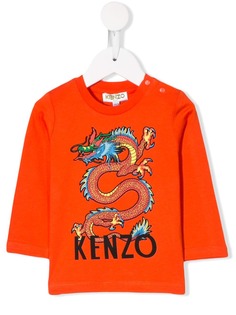 Kenzo Kids топ Dragon с логотипом