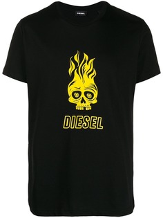 Diesel футболка с круглым вырезом и принтом