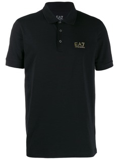 Ea7 Emporio Armani рубашка-поло с логотипом