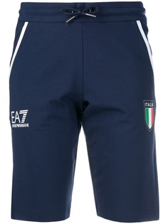 Ea7 Emporio Armani шорты с принтом Italia