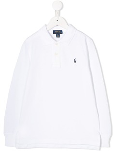 Ralph Lauren Kids рубашка-поло с длинными рукавами и логотипом