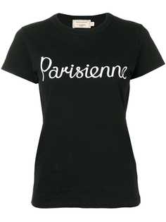 Maison Kitsuné футболка с принтом Parisienne