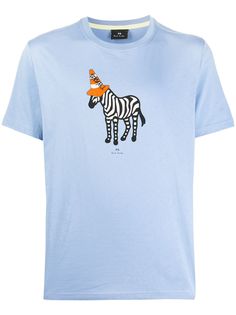 PS Paul Smith футболка с зебровым принтом