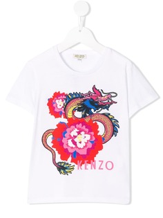 Kenzo Kids футболка с принтом