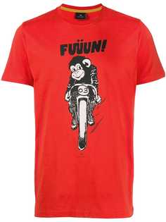 PS Paul Smith футболка с принтом Motorcycle Monkey