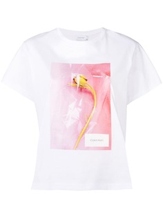 Calvin Klein футболка с принтом цветка