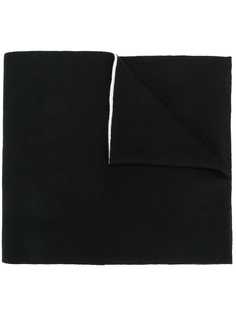 Ea7 Emporio Armani contrast logo scarf