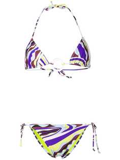 Emilio Pucci бикини с треугольными чашками и принтом
