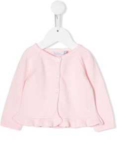 Patachou ruffled trim cardigan