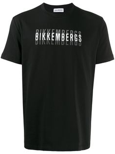 Dirk Bikkembergs mirrored logo jersey T-shirt