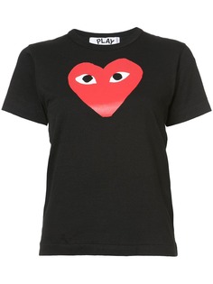 Comme Des Garçons Play футболка с принтом сердца