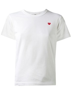 Comme Des Garçons Play футболка с вышивкой сердца