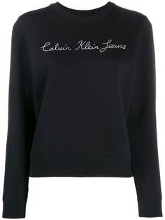 Calvin Klein Jeans толстовка с вышитым логотипом