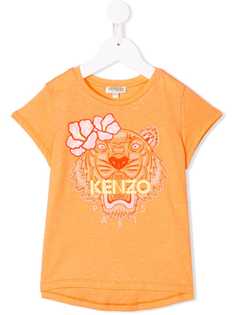 Kenzo Kids футболка с принтом тигра