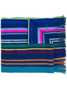 Paul Smith полосатый шарф тонкой вязки
