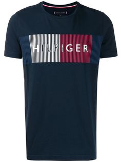 Tommy Hilfiger футболка с вышитым логотипом