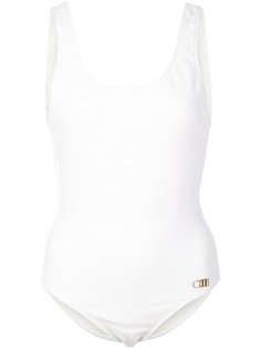Solid & Striped слитный купальник с круглым вырезом