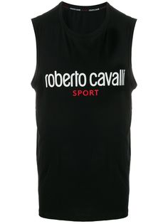 Roberto Cavalli топ без рукавов с логотипом