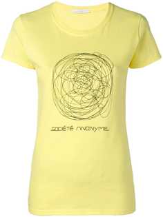 Société Anonyme футболка с росчерком ручки