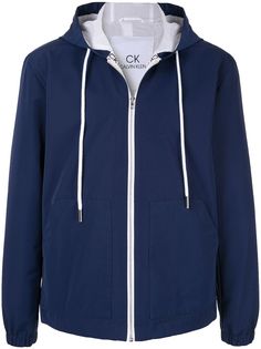 CK Calvin Klein куртка с капюшоном и контрастной отделкой