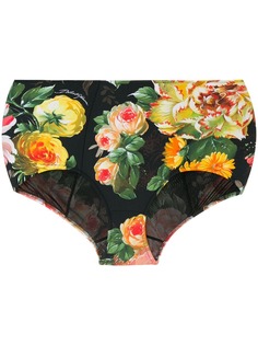 Dolce & Gabbana плавки бикини с цветочным принтом