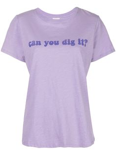 Cinq A Sept футболка с принтом can you dig it?