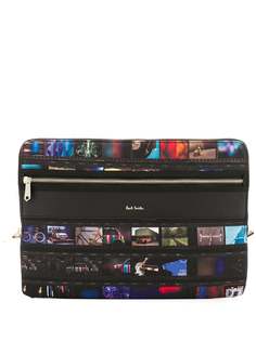 Paul Smith клатч на молнии с графическим принтом