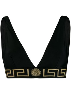 Versace спортивный бюстгальтер с узором