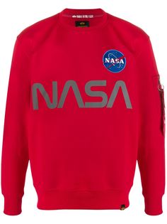 Alpha Industries толстовка со светоотражающим принтом NASA