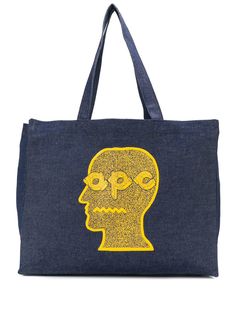 A.P.C. джинсовая сумка-тоут из коллаборации с Brain Dead