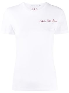 Calvin Klein Jeans футболка с вышитым логотипом