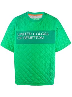 Benetton стеганая футболка с логотипом