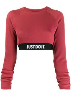 Nike укороченный топ с логотипом