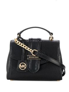 Michael Michael Kors тисненая сумка-сэтчел Bleecker