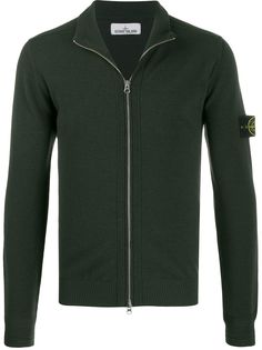 Stone Island кардиган на молнии с вышитым логотипом