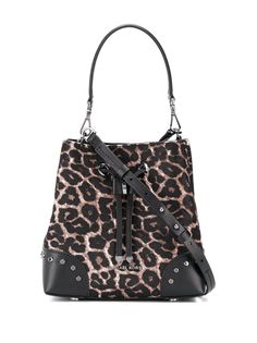 Michael Michael Kors сумка на плечо с леопардовым принтом и шнурком