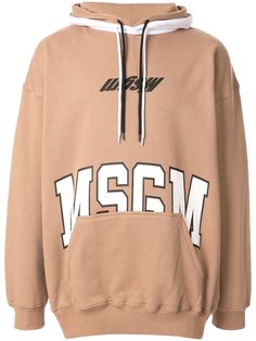 MSGM logo printed hoodie