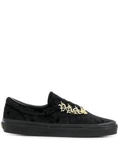 Vans бархатные кеды с подвеской в виде логотипа