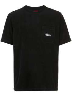 Supreme футболка с логотипом на кармане