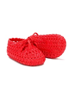 Mini Melissa woven crib shoes