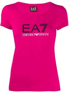Ea7 Emporio Armani приталенная футболка с логотипом
