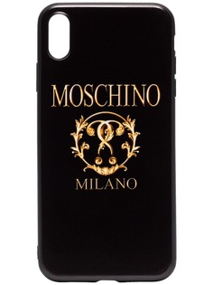 Moschino чехол Milano для iPhone XS с логотипом