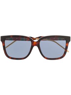 Gucci Eyewear затемненные солнцезащитные очки в квадратной оправе