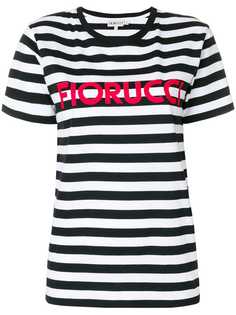 Fiorucci футболка в полоску с логотипом