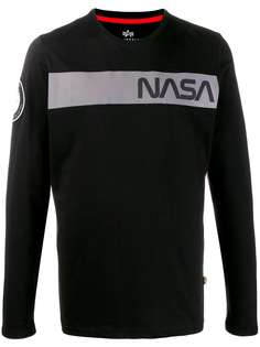 Alpha Industries футболка NASA с логотипом