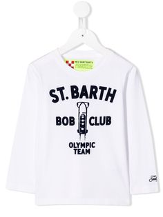 Mc2 Saint Barth Kids футболка с длинными рукавами и принтом