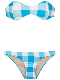 Adriana Degreas checked sleeveless bikini set