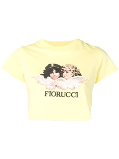 Fiorucci укороченная футболка Angels с принтом