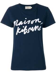 Maison Kitsuné футболка с логотипом