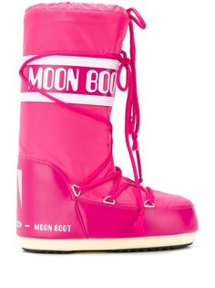 Moon Boot сапоги со шнурками и логотипом